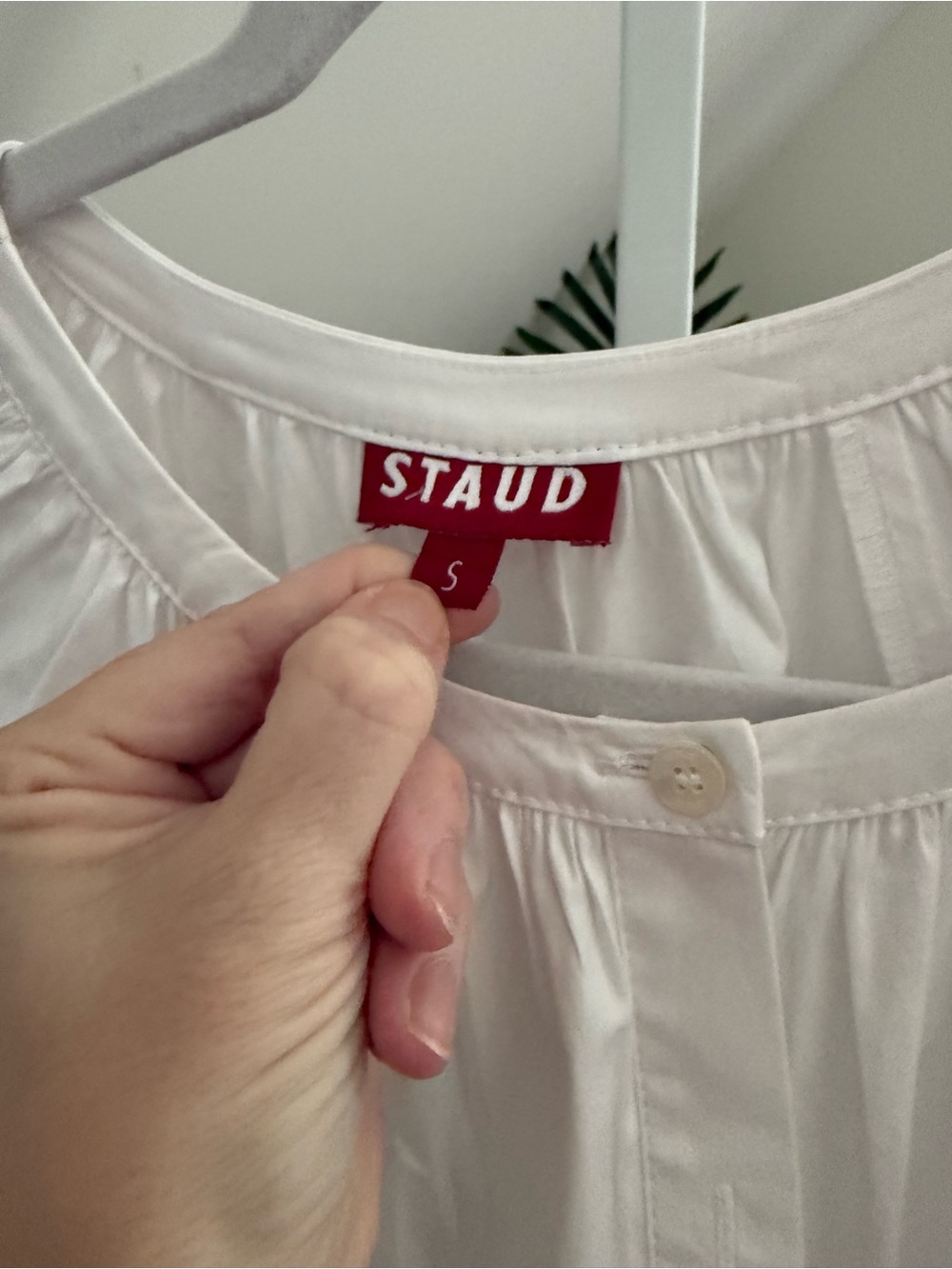 Staud white Vincent Dress with pockets size small - Picture 5 of 6